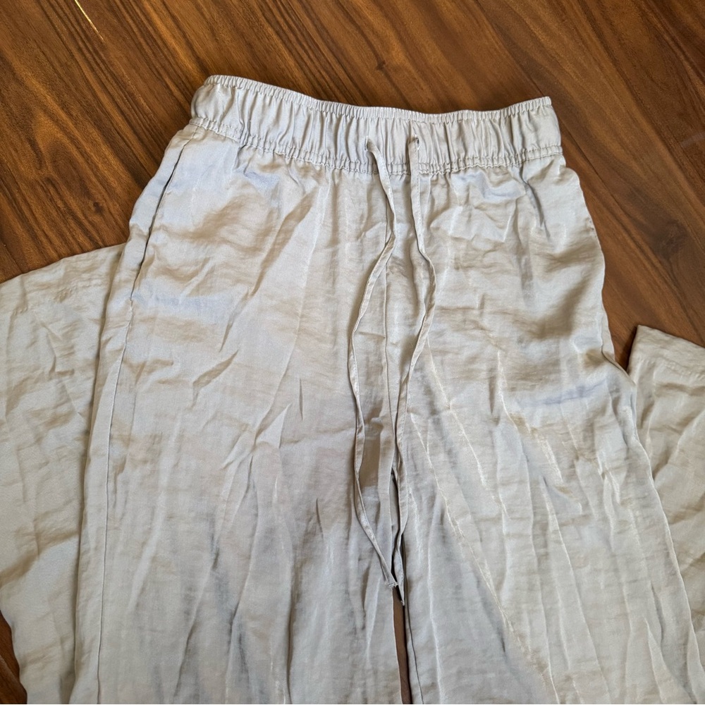 H&M Light Beige Drawstring Trousers - Picture 3 of 6